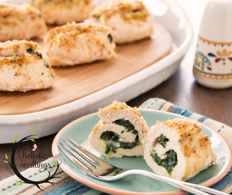 Easy Stuffed Chicken with spinach and creme fraiche