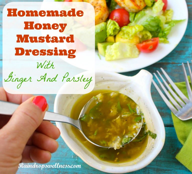 Homemade honey mustard dressing