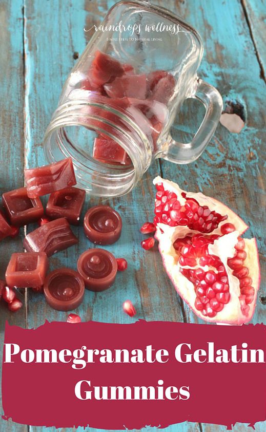 Pomegranate Gelatin Gummies