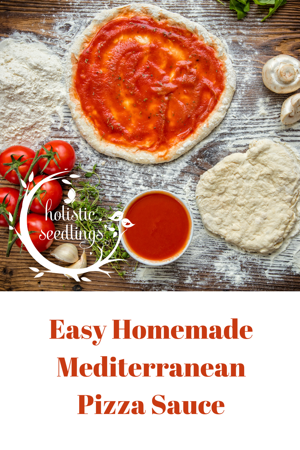 Homemade Mediterranean Pizza Sauce via @raindropswell