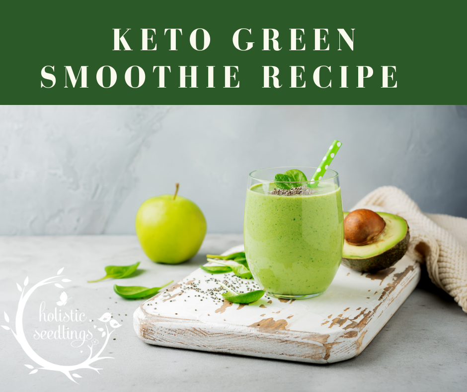 This easy Keto Green Smoothie Recipe is amazingly filling and delicious